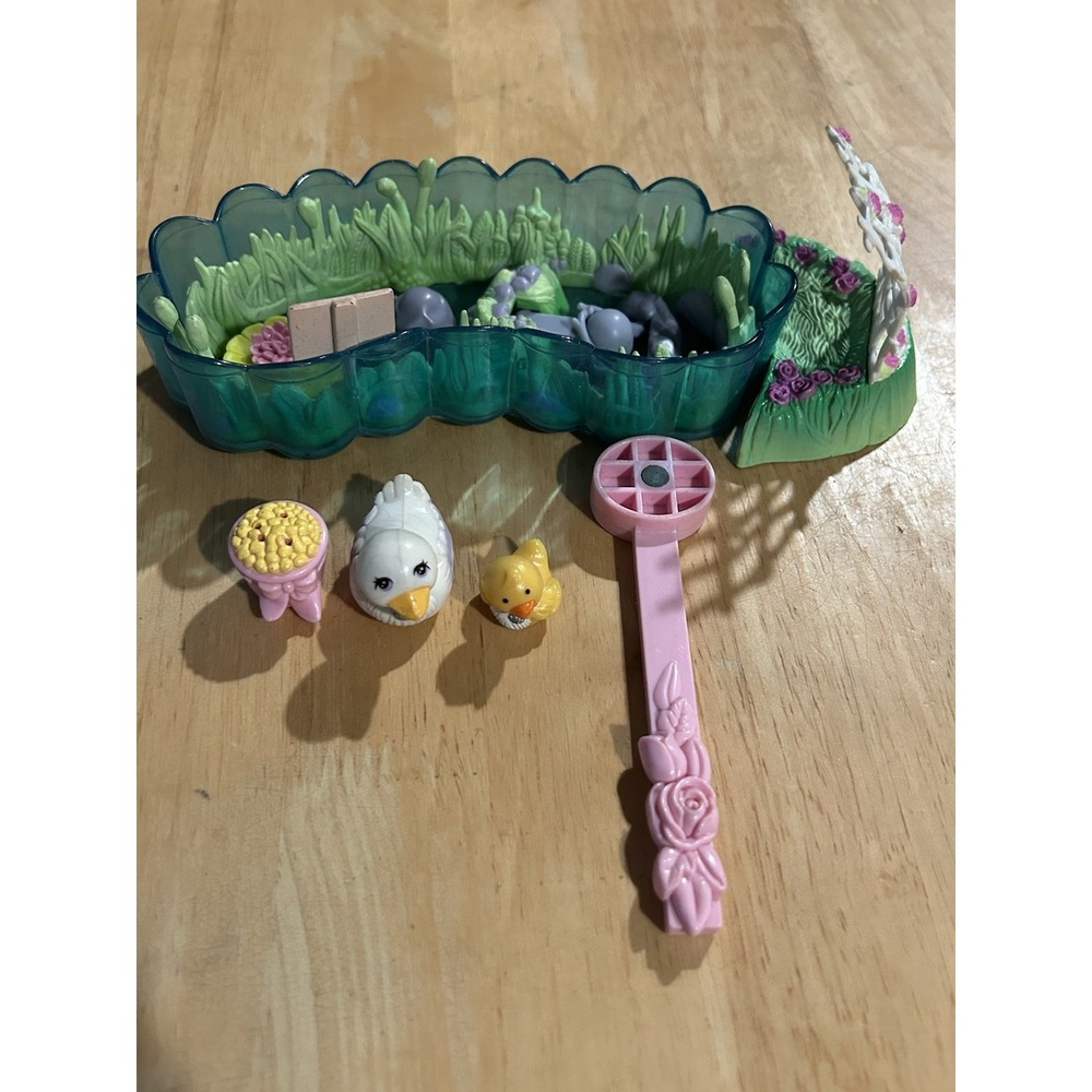 Vintage Littlest Pet Shop Pond Swimming 2 Duck 1994 Magnetic‎ Pieces Wand